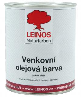 LEINOS - 850.057 venkovní olejová barva na dřevo Švédská červená 0,75 lt