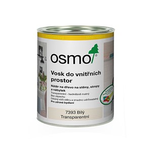 Osmo 7393 Vosk na dřevo do vnitřních prostor - bílý transparentní 0,75 L