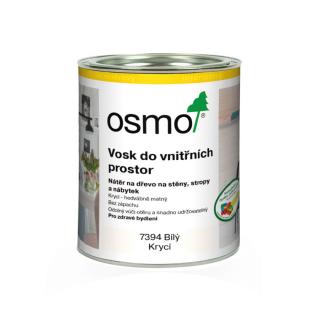 Osmo 7394 Vosk na dřevo do vnitřních prostor - bílý krycí 0,75 L