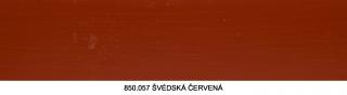 Venkovní olejová barva 850.057 Švédská červená 2,5 L  + zdarma dárek v hodnotě 279 Kč -  Anza Elite outdoor štětec úhlový 75 mm