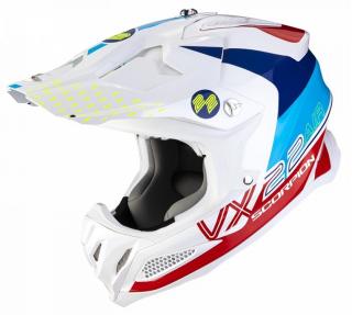 Přilba SCORPION VX-22 AIR ARES white/blue Velikost: XXL