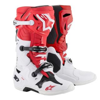 Boty Alpinestars TECH 10 2020 - bílá/červená/černá