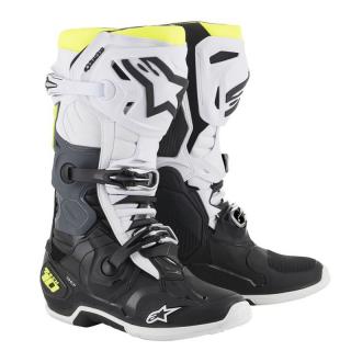 Boty Alpinestars TECH 10 2020 - černá/bílá/fluo žlutá