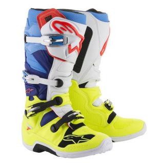 Boty Alpinestars TECH 7 2020 - fluo žlutá/modrá/bílá