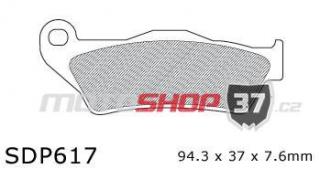 Brzdové destičky OFF-ROAD PRO (přední) KTM EXC 200 98- (Brzdové destičky pro motocykl KTM EXC 200 1998-)