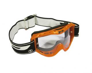Dětské motokrosové brýle PROGRIP 3101 - oranžové
