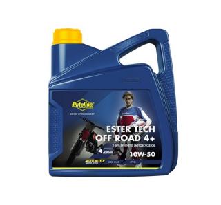 Olej Putoline Ester Tech Off Road 4+ 10W50 4l (100% syntetický čtyřitaktní závodní motorový olej )
