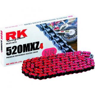 Řetěz RK 520 MXZ4 (118čl) - červený