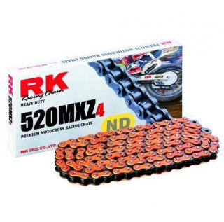 Řetěz RK 520 MXZ4 (118čl) - oranžový