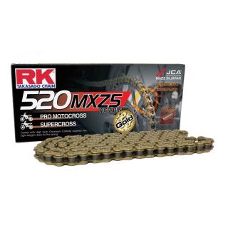 Řetěz RK 520 MXZ5 (116čl) - zlatý