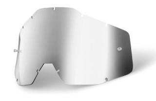 Sklo brýle 100%  Anti-fog - chrom stříbrné