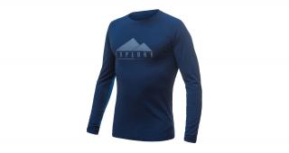 SENSOR MERINO AIR PT EXPLORE PÁNSKÉ TRIKO DL.RUKÁV TM.MODRÁ Velikost: XL
