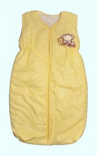 Elan Luxusní spací vak s výšivkou žlutý