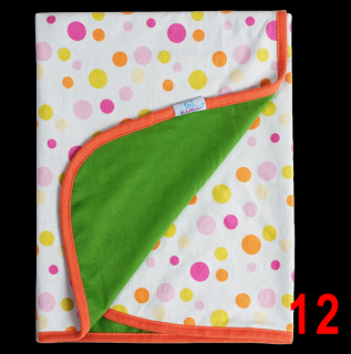 Letní deka Ines 75x100 zelená s puntíky Baby Matex