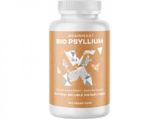 BrainMax BIO Psyllium, 800 mg, 200 rostlinných kapslí
