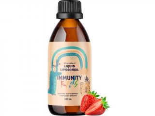 BrainMax Dětský lipozomální komplex vitamínů, pro podporu imunity, jahoda, 200 ml