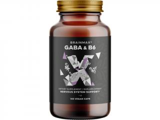 BrainMax GABA & B6, 700 mg, 100 rostlinných kapslí