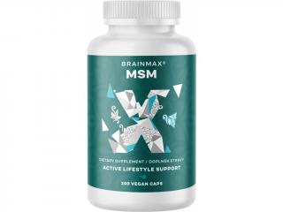 BrainMax MSM, 800 mg, 200 rostlinných kapslí