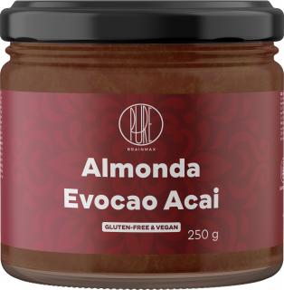 BrainMax Pure Almonda, Evocao Acai, mandlový krém s hořkou čokoládou, 250 g