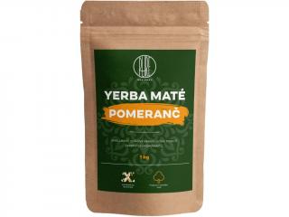 BrainMax Pure Yerba Maté, Pomeranč, 1000 g