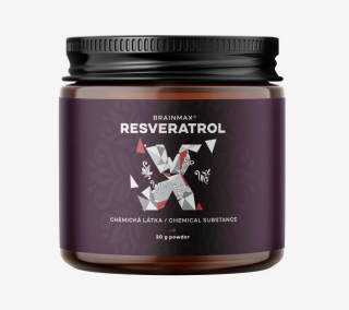 BrainMax Resveratrol Powder, resveratrol prášek, 20 g