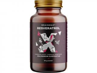 BrainMax Resveratrol Powder, resveratrol prášek, 50 g