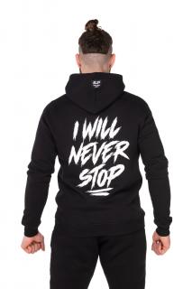 Hoodie BJP I Will Never Stop, černá Velikost: 3XL