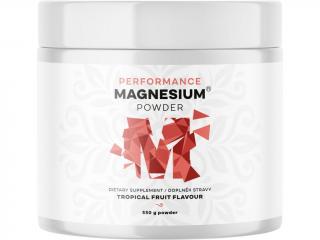 Performance Magnesium® Powder, hořčík bisglycinát v prášku, 90 dávek, 550 g Příchuť: Tropické ovoce