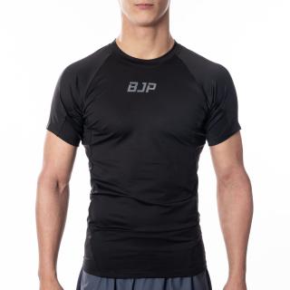 Rashguard BJP x ATEX, krátké rukávy, černý Velikost: L