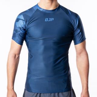 Rashguard BJP x ATEX, krátké rukávy, modrý Velikost: M