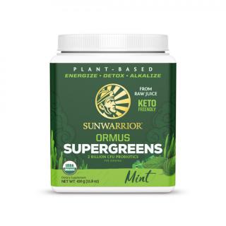 Sunwarrior Ormus Super Greens Bio - Máta, 450g