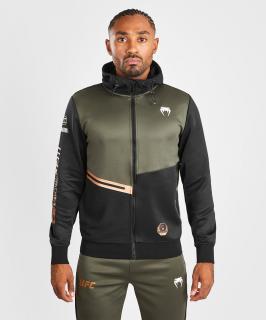 UFC Adrenaline by Venum Fight Week Men’s Zip Hoodie, Khaki/Bronze Velikost: M