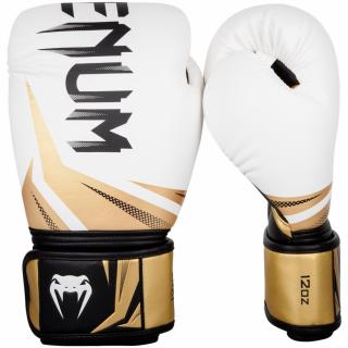 Venum Challenger 3.0 Boxing Gloves, Bílá/Zlatá Velikost: 10oz