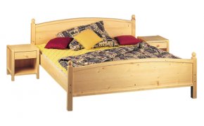 postel Kasia -borovice masiv lakovanĂˇ 90/200 cm