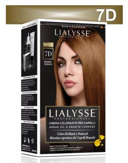 Lialysse Barva SET s arganem a keratinem 7D blond zlatá