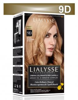 Lialysse Barva SET s arganem a keratinem 9D velmi světlá blond zlatá