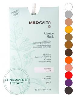 Medavita CHOICE barvící maska, zvýrazňuje přírodní i kosmetickou barvu 30ml Barva: Béžová