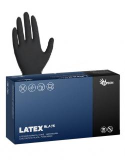 Rukavice LATEX BLACK černé 5.8g 100ks Velikost: XL