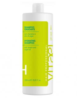 Vitael DRY Šampon hydratační s keratinem a arganovým olejem pro namáhané suché vlasy Obsah: 1000 ml