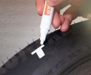 Popisovač pneu FIX -bílý