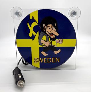 Světelný LED box 12/24V – troll SWEDEN (kabel s koncovkou do zapalovače)