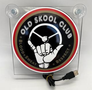 Světelný LED box USB – Oldskool Club (kabel s koncovkou do USB)