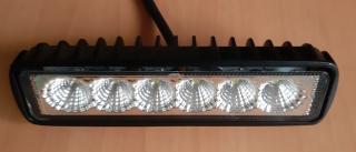 Světlo pracovní LED 18W 12/24V 6 LED v řadě