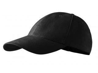 Čepice kšiltovka černá bavlna nastavitelná