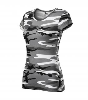Dámské tričko Malfini Pure 122 camouflage gray (Malfini Pure 122 camouflage gray)