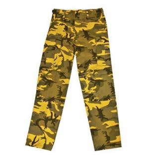 Kalhoty BDU camo žluté yellow