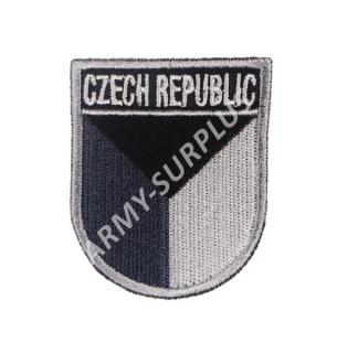Nášivka AČR CZECH REPUBLIC česká vlajka CZ pilot vz.95 černobílá šedá suchý zip