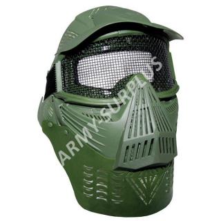 Ochranná maska na airsoft / paintball oliv