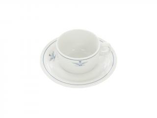 Porcelánový šálek s podšálkem na čaj Itálie originál
