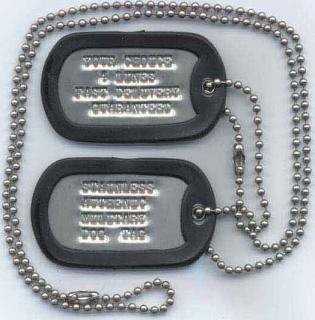 Ražba identifikačních známek US DOG TAG stříbrných